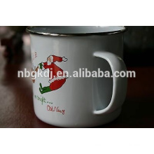 new product beautiful christmas design enamel Mug